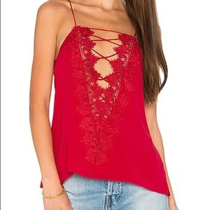 Red Cami NYC top